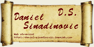Daniel Sinadinović vizit kartica
